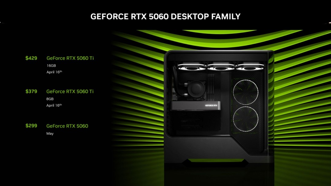 速看！英伟达RTX 5060系列显卡发布，性价比超高